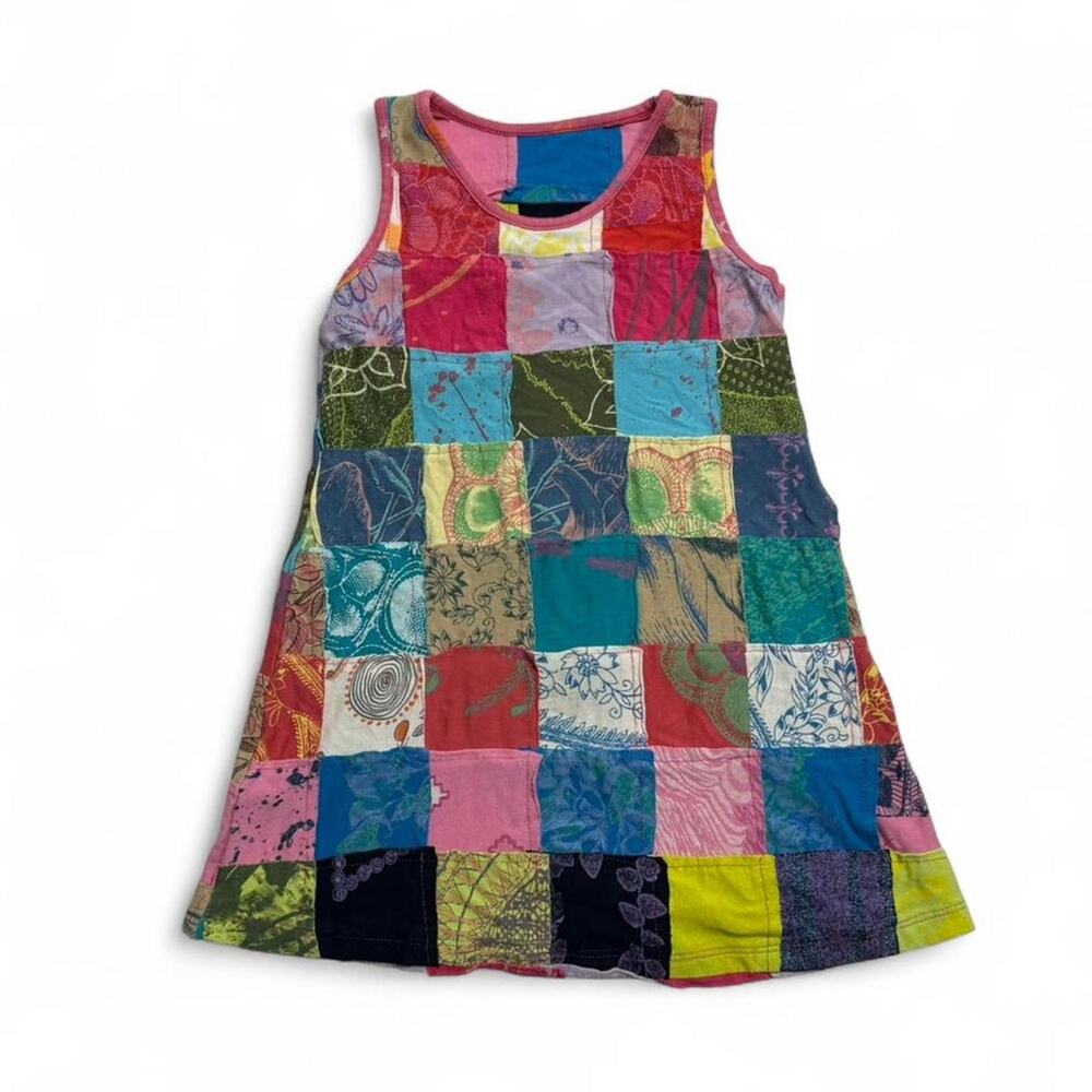 Juana de Arco Y2K 2000s patchwork artsy tank top floral abstract designs size m - Picture 7 of 8